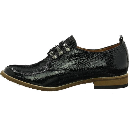 Półbuty damskie skórzane polskie oksfordy Gino Fabiani