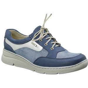 Granatowe półbuty damskie skórzane sportowe Helios 394