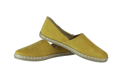 Espadryle damskie mokasyny zamszowe NEWS