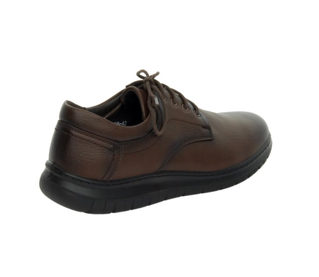 Brązowe buty męskie kościelne do garnituru UNISOFT