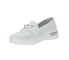 Białe skórzane mokasyny damskie sportowe półbuty Jezzi