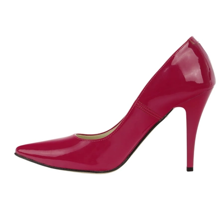 Fuksjowe szpilki lakierowane Polskie JUMA