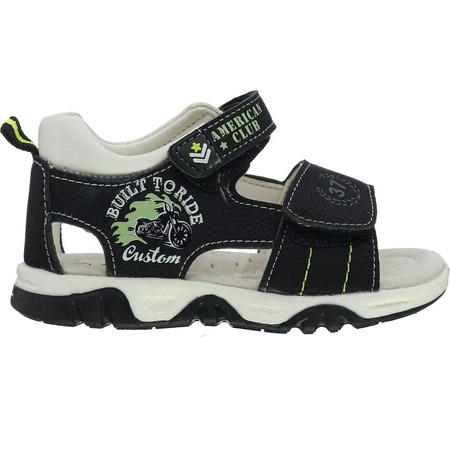 Sandałki dziecięce zabudowane skórzane American Club