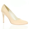 Beżowe szpilki ze skóry licowej buty ślubne Carolina by Azali