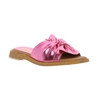 Różowe klapki damskie płaskie Hiszpańskie z kokardą El Pimpi - Made in Spain