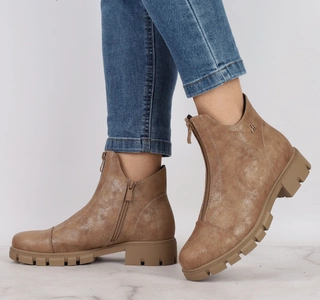 Eleganckie i komfortowe buty zimowe damskie na płaskiej podeszwie  Jezzi