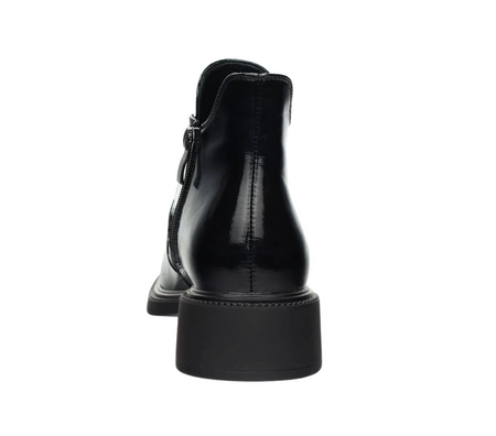 Bardzo eleganckie półbuty damskie ze skóry naturalnej lakierowanej Polskie Gino Fabiani