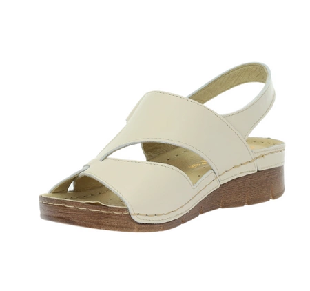 Eleganckie i komfortowe sandały damskie szyte ze skóry naturalnej Gino Fabiani - Produkt Polski