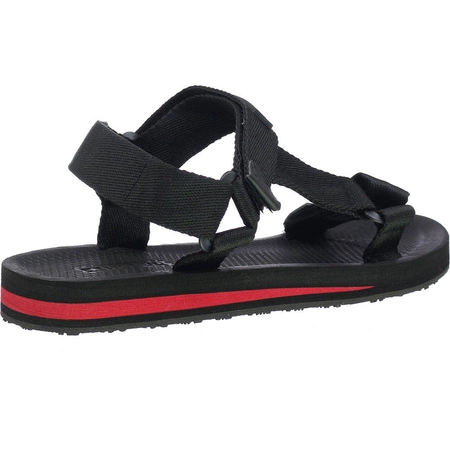 Czarne sandały damskie sportowe zapinane na rzepy Big Star