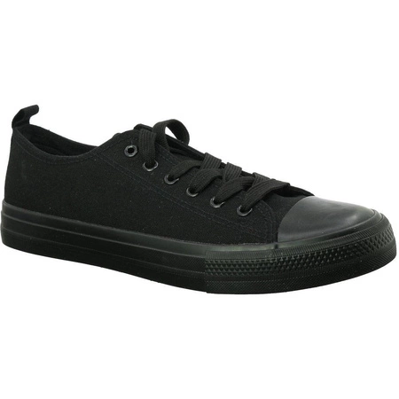 Całe czarne trampki męskie American Club