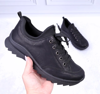 Czarne półbuty trekkingowe górskie adidasy wytrzymałe UNISOFT