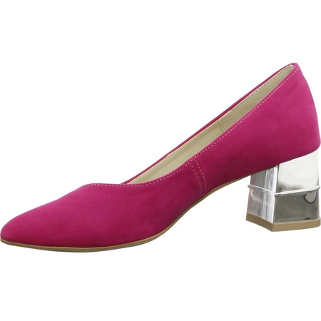 Czółenka zamszowe w kolorze fuksji Azali
