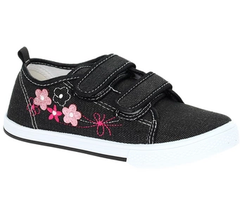 Trampki szkolne na rzepy dla dziewczynki American Club