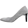 Szare czółenka damskie na szpilce ze skórzaną wkładką Massimo Lucchesi