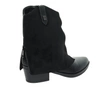 Czarne niskie botki kowbojki na wygodnym obcasie z wywiniętą cholewką  Jezzi