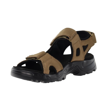 Brązowe turystyczne sandały męskie/chłopięce wytrzymałe na rzepy American Club