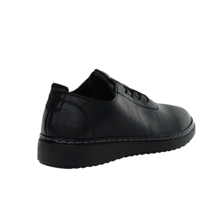 Komfortowe półbuty damskie czarne eleganckie płaskie Unisoft