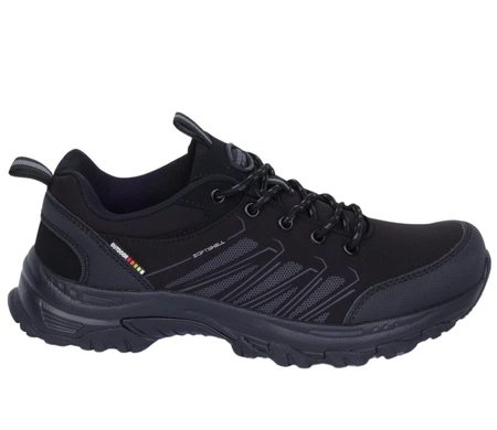 Adidasy czarne nieprzemakalne młodzieżowe z odblaskami American Club