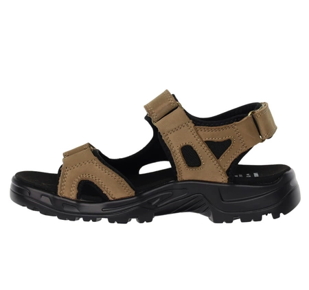Brązowe turystyczne sandały męskie/chłopięce wytrzymałe na rzepy American Club