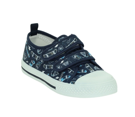 Tenisówki dziecięce na rzepy ze skórzaną wkładką American Club