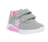 Szare adidasy dla dziewczyni na rzepy świecąca podeszwa American Club