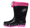 Różowe kalosze dziewczęce ze ściągaczem American Club