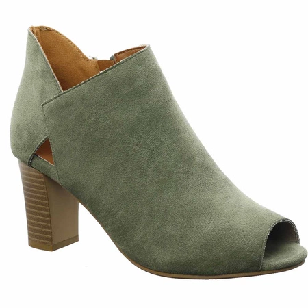 Botki sandały damskie zabudowane na obcasie Jezzi ASA107-35