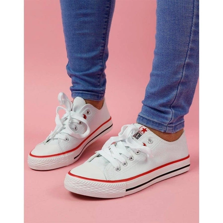 Białe trampki damskie tenisówki szkolne NEWS