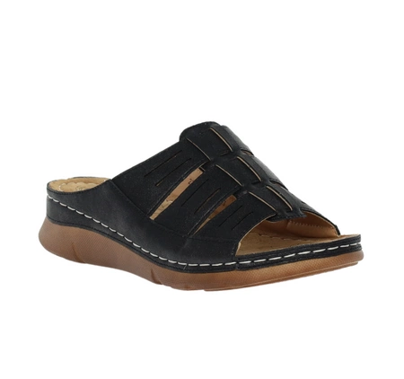 Wygodne damskie klapki zdrowotne szyte Jezzi