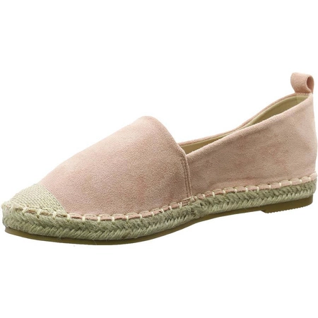 Różowe espadryle damskie mokasyny Jezzi