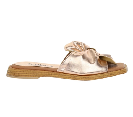 Modne klapki damskie eleganckie z miękką wkładką El Pimpi - Made in Spain