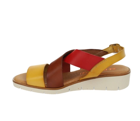 Hiszpańskie sandały damskie kolorowe skóra naturalna El Pimpi