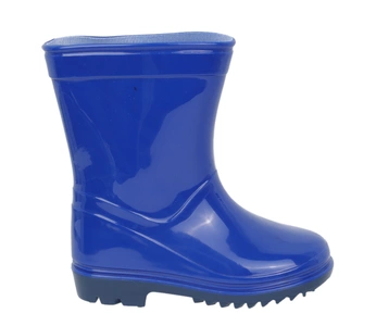 Niebieskie kalosze dziecięce wysokie dla chłopca gumowce