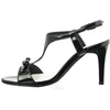 Sandały damskie taneczne czarne na szpilce cienkim obcasie Jezzi ASA124-1