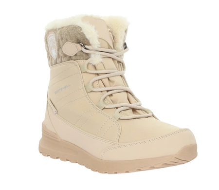 Eleganckie śniegowce damskie z membraną wodoodporną ocieplone futerkiem American Club