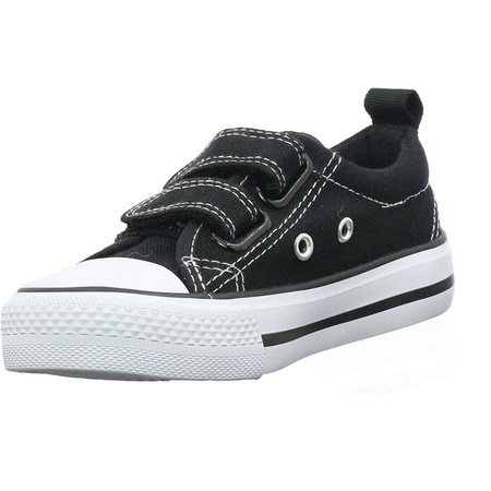 Czarne trampki dziecięce na rzepy do przedszkola American Club LH35/22