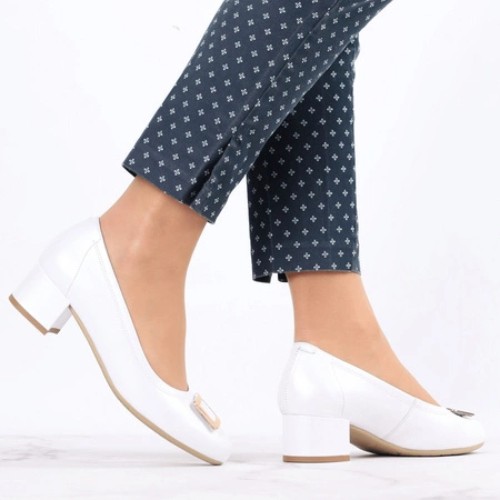 Eleganckie i komfortowe czółenka damskie skórzane Gino Fabiani