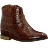 Botki kowbojki damskie brązowe z ukrytą koturną Jezzi