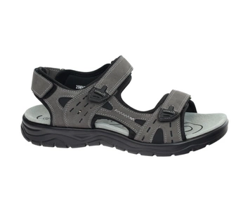 Sandały męskie na rzepy sportowe ze skórzaną wkładką UNISOFT