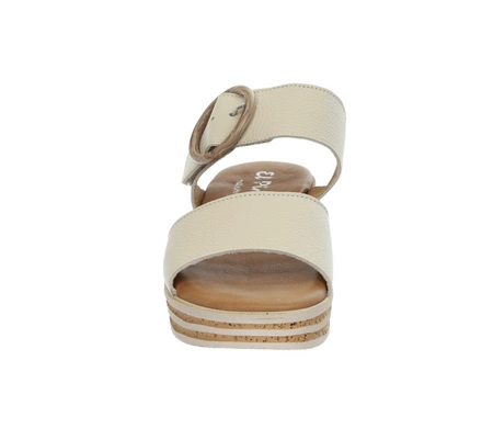 Skórzane sandały damskie na platformie Hiszpańskie El Pimpi