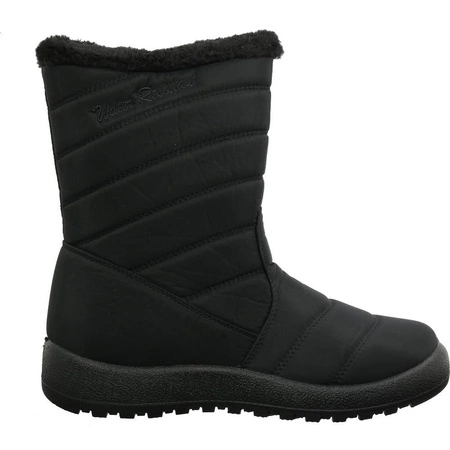 Czarne śniegowce damskie wysokie trzewiki Jezzi