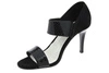 Czarne sandały damskie na szpilce z zakrytą piętą Jezzi