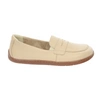 Beżowe mokasyny damskie skórzane na szerokie stopy Barefoot Helios 