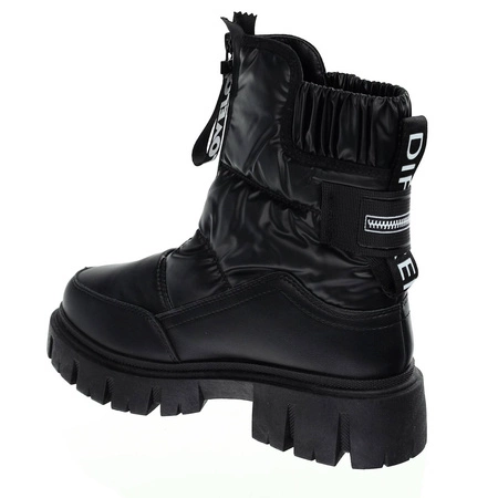 Modne śniegowce damskie czarne ciepłe botki Jezzi