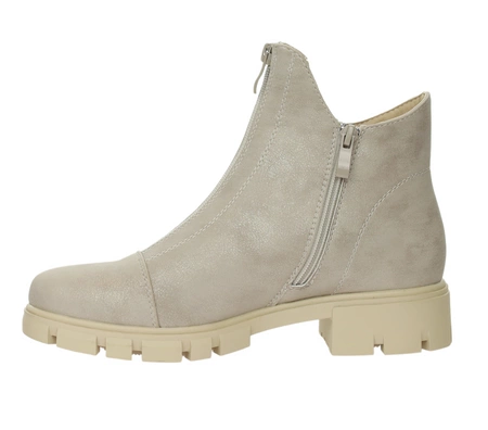 Sportowo- eleganckie botki zimowe damskie buty na traperowej podeszwie Jezzi