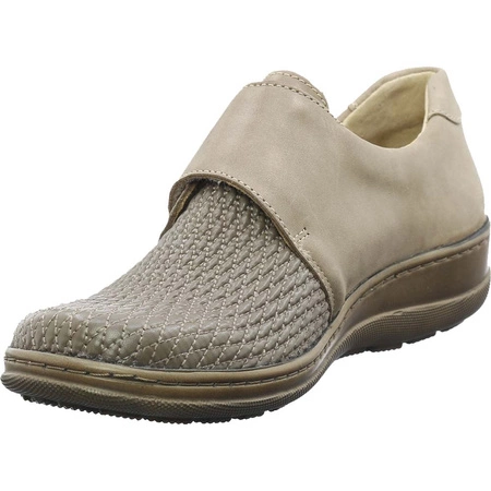 Beżowe półbuty skórzane damskie Helios 382