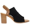 Zabudowane sandały damskie na drewnianym obcasie Jezzi