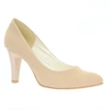 Beżowe zamszowe czółenka na szpilce ślubne Madonna by Azali