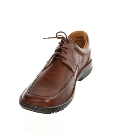 Komfortowe półbuty męskie ze skóry naturalnej garniturowe ŁUKBUT