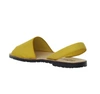 Skórzane żółte sandały płaskie El Pimpi - Made in Spain